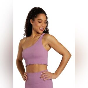 Spiritual Gangster Luna One-Shoulder Seamless Tank.  NWT